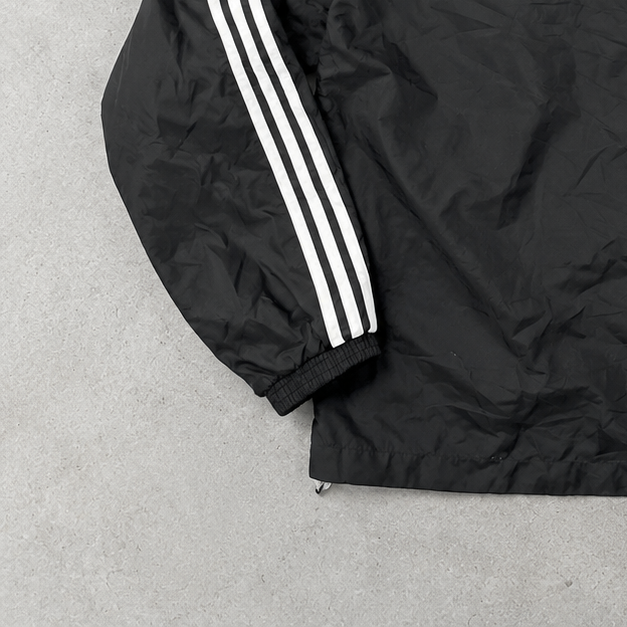 Ajax Adidas Rain Jacket Black Rare (L) Stitched Logo