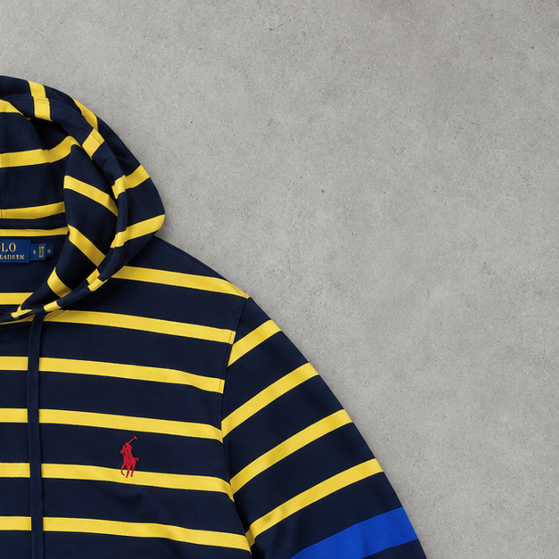 Ralph Lauren Hoodie Marineblau Stitched Logo Limited (L)