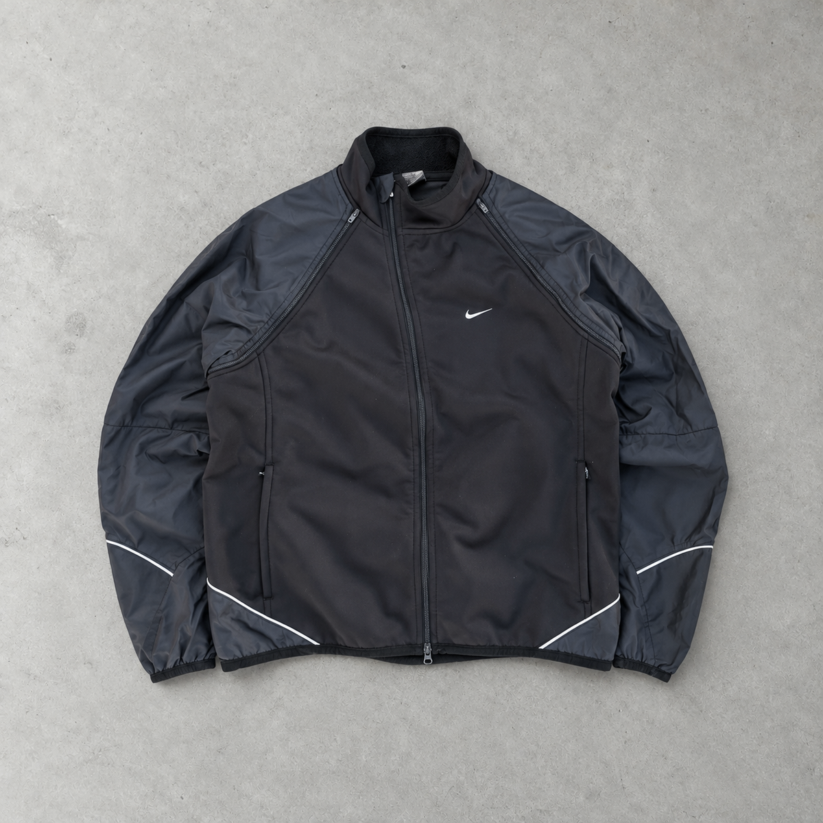 Y2K Nike Jacket Schwarz Rare (L) Stitched Logo