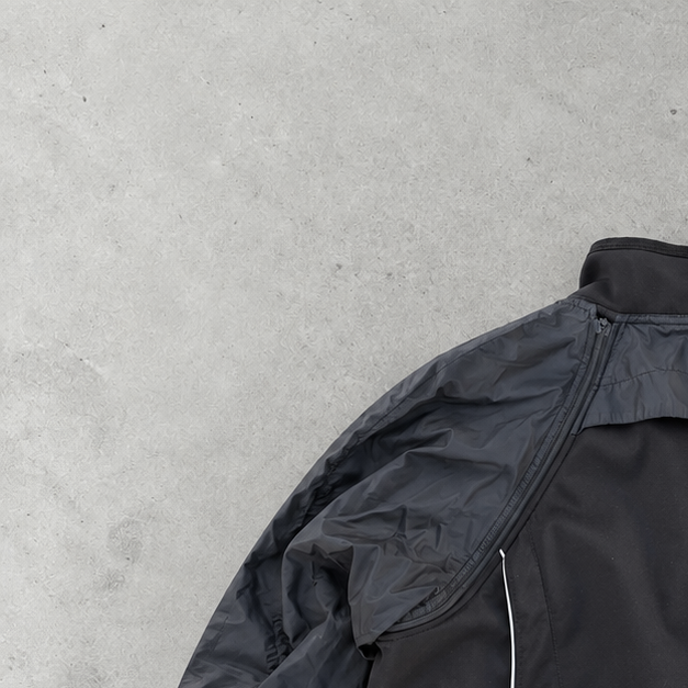 Y2K Nike Jacket Schwarz Rare (L) Stitched Logo