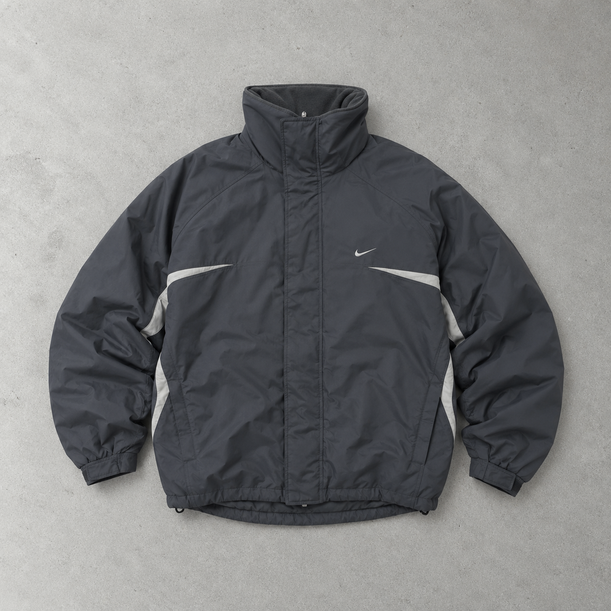Nike Windbreaker Schwarz, Grau Rare Stitched Logo (XL)