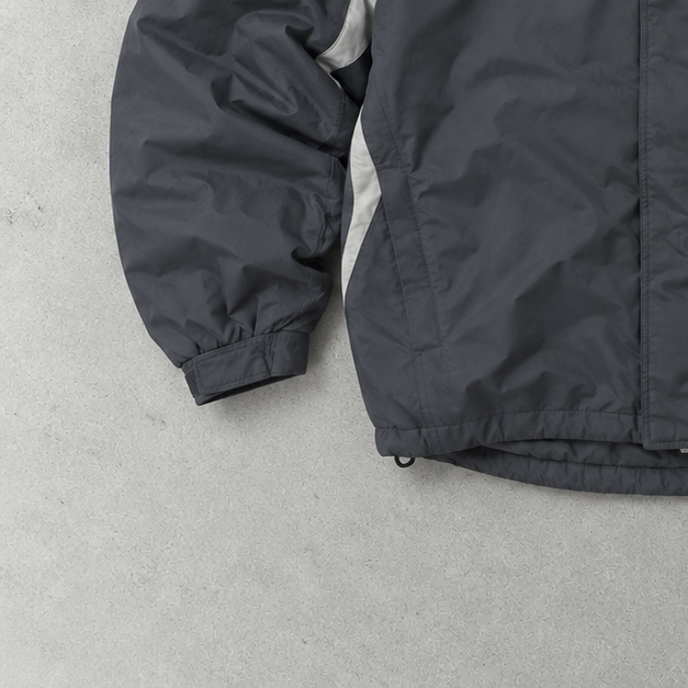 Nike Windbreaker Schwarz, Grau Rare Stitched Logo (XL)