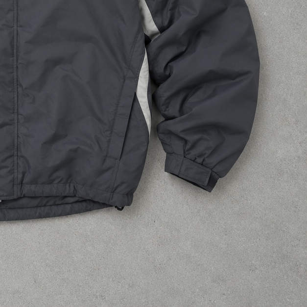 Nike Windbreaker Schwarz, Grau Rare Stitched Logo (XL)