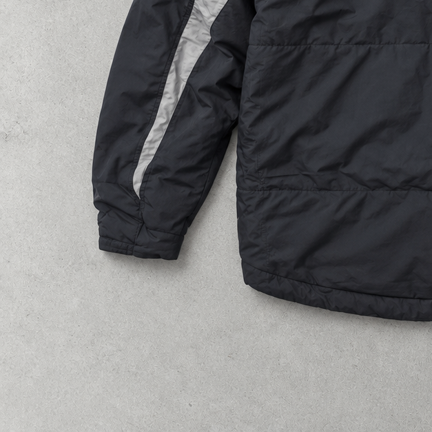 Nike Windbreaker Schwarz, Grau Rare Stitched Logo (XL)