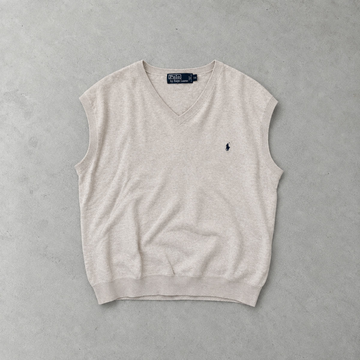 Polo Ralph Lauren Vest Beige Rare (XXL)