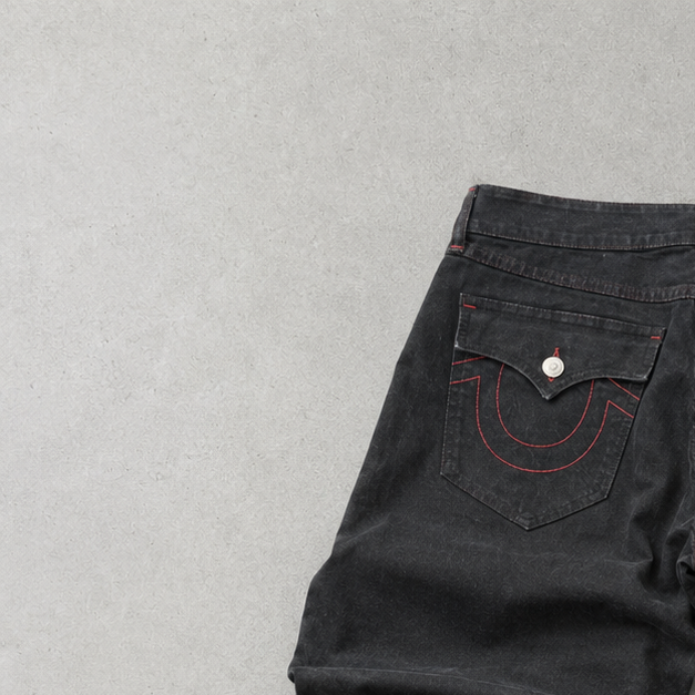 True Religion Jeans Schwarz, Rot Limited (W34 | DE 50)