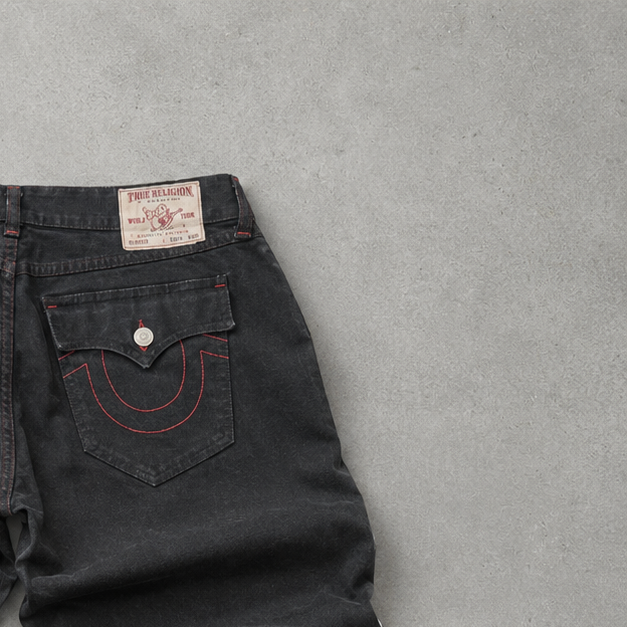 True Religion Jeans Schwarz, Rot Limited (W34 | DE 50)