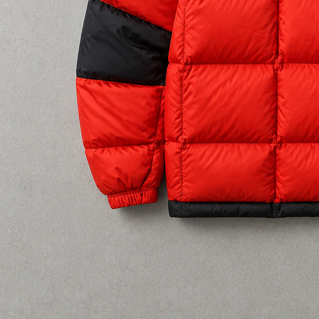 The North Face Jacket Orange, Schwarz Rare (L)
