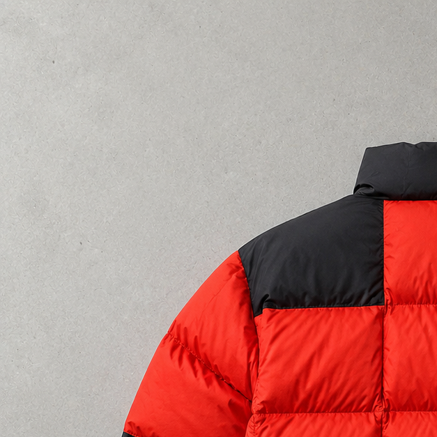 The North Face Jacket Orange, Schwarz Rare (L)