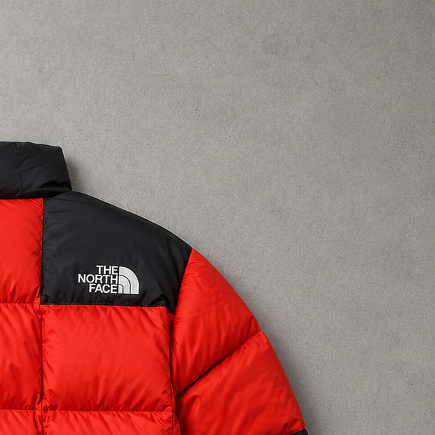 The North Face Jacket Orange, Schwarz Rare (L)