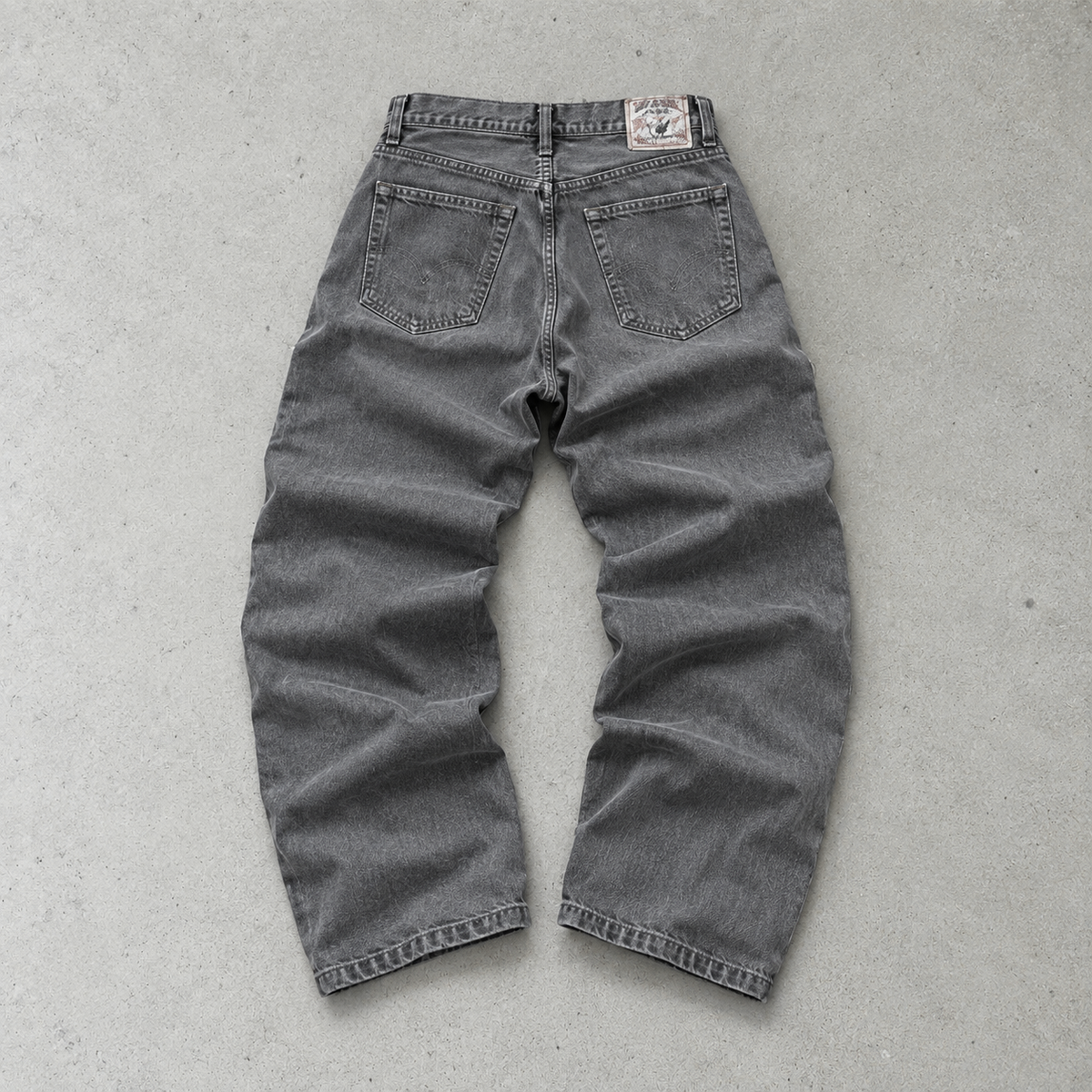 Y2K True Religion Straight Fit Jeans Grey Rare (W36 | DE 52)