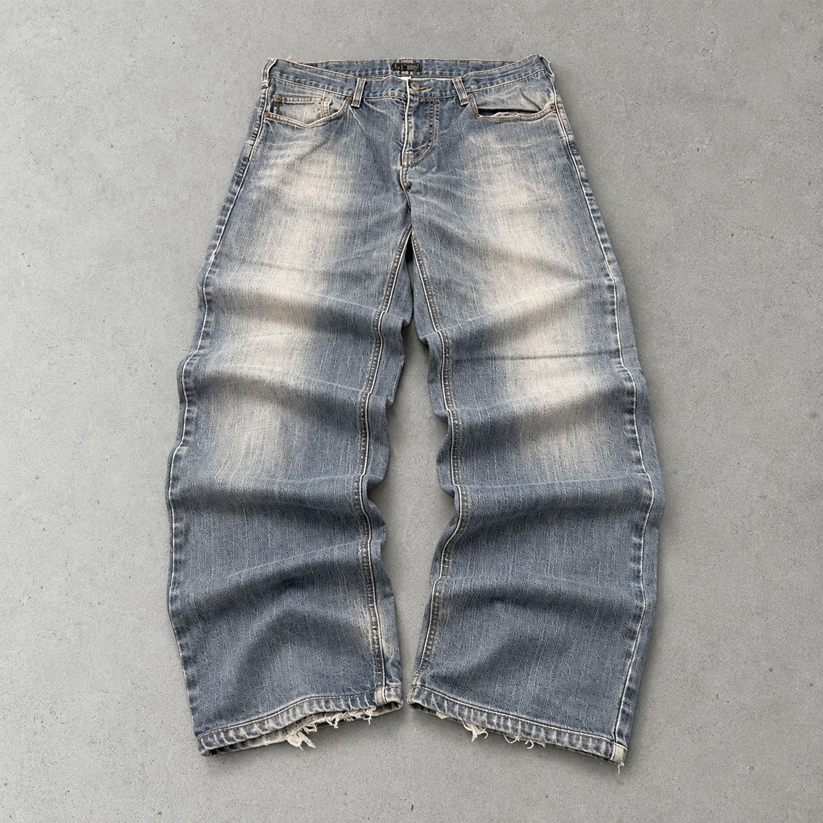Y2K Armani Jeans Straight Fit Jeans Light Blue Rare (L)
