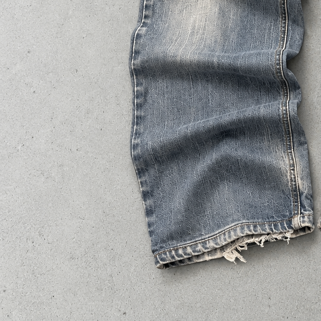 Y2K Armani Jeans Straight Fit Jeans Light Blue Rare (L)