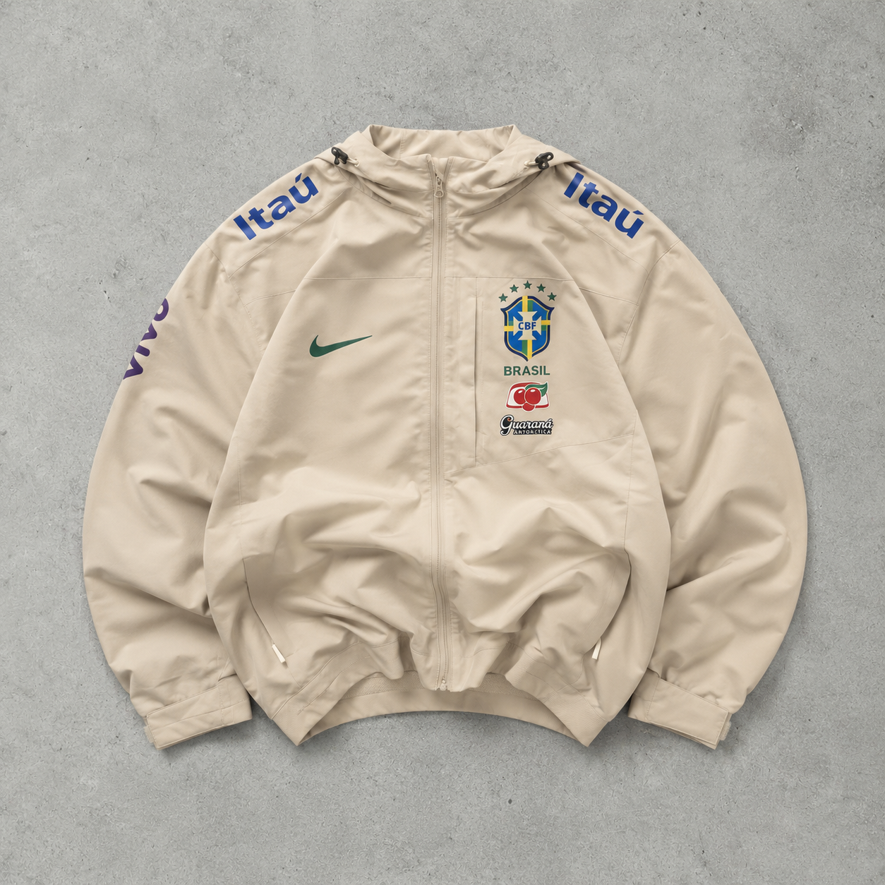 Brazil Nike Jacket Cream Limited (Size L)