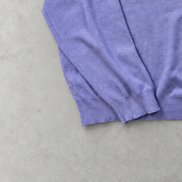 Ralph Lauren V-Neck Sweater Flieder, Lila Rare (XL) Stitched Logo