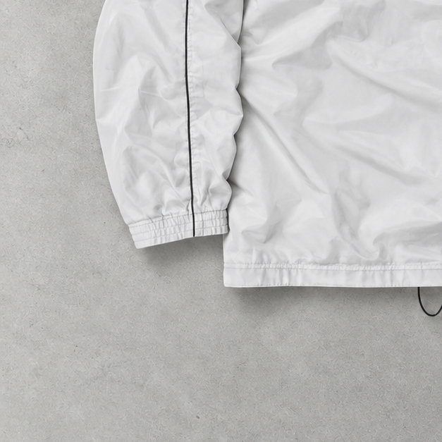 90s Champion Windbreaker Weiß, Grau Limited (XL)