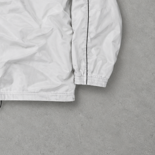 90s Champion Windbreaker Weiß, Grau Limited (XL)
