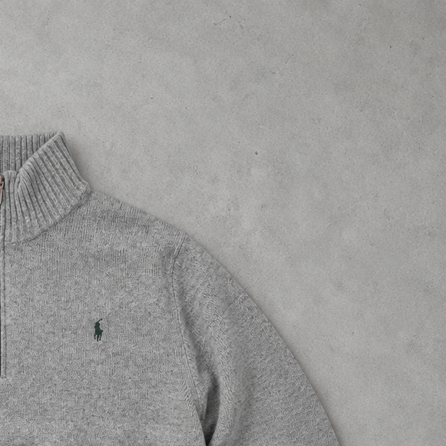 Ralph Lauren Sweater Grau Rare (XXL) Stitched Logo