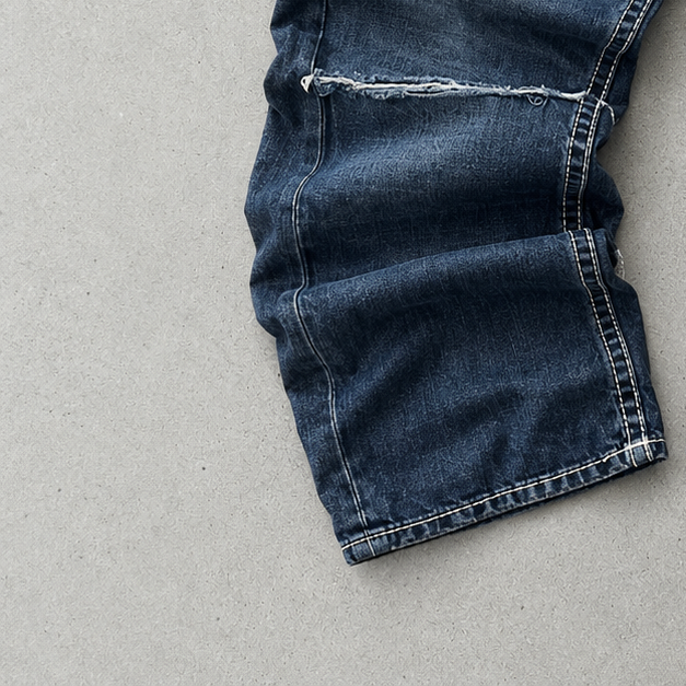 Y2K True Religion Jeans Marineblau, Blau Rare (S)