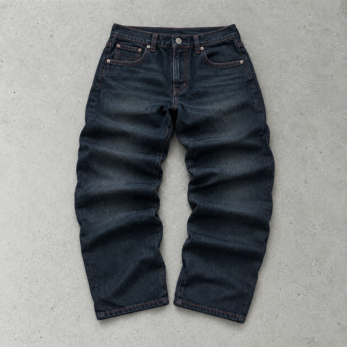 Y2K True Religion Bootcut Jeans Navy Rare Stitched Logo (W34 | DE 50)