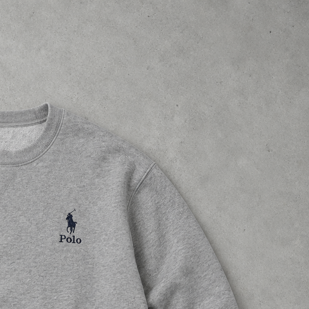Ralph Lauren Sweater Grau Limited (XXL) Stitched Logo