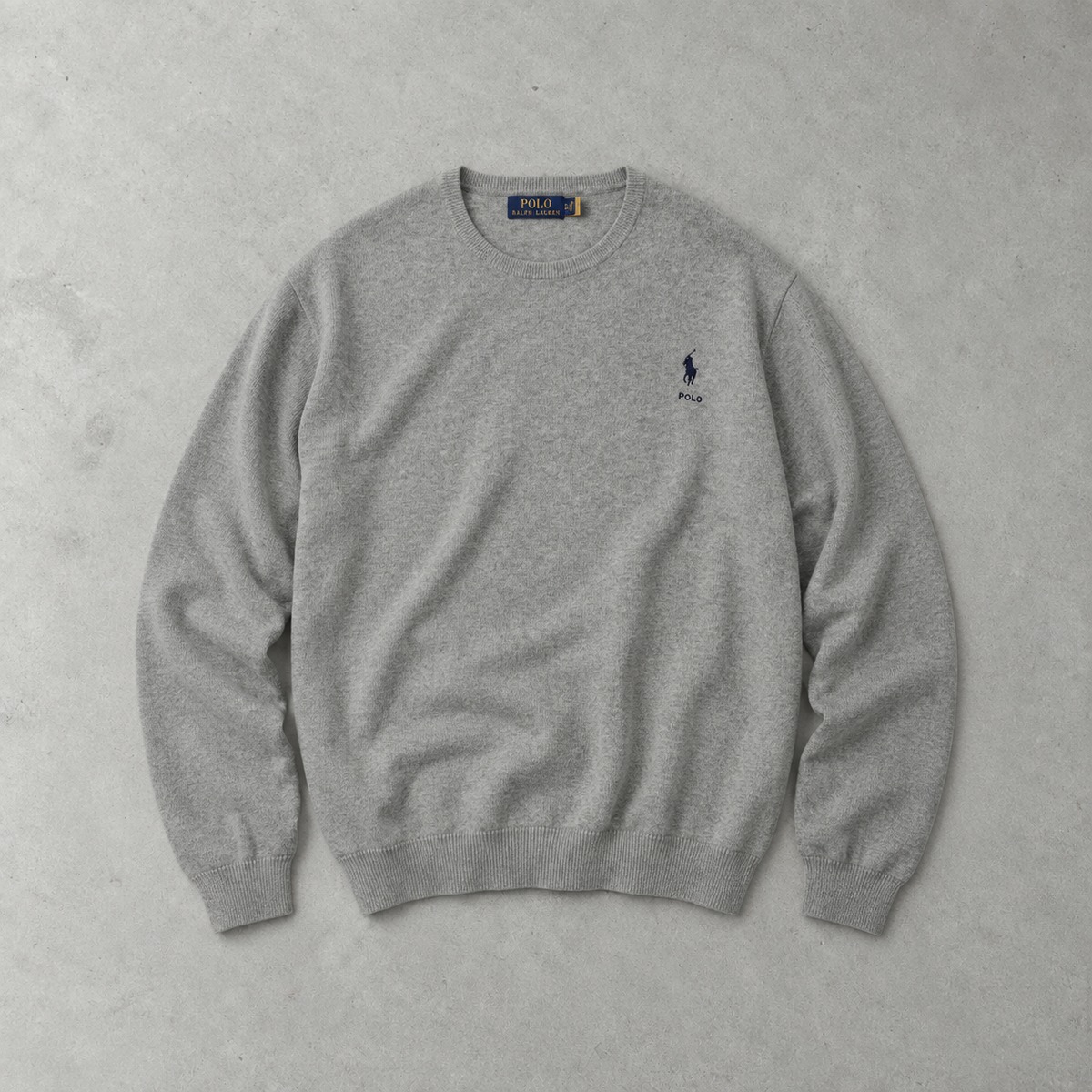 Ralph Lauren Sweater Grau Limited (XXL) Stitched Logo