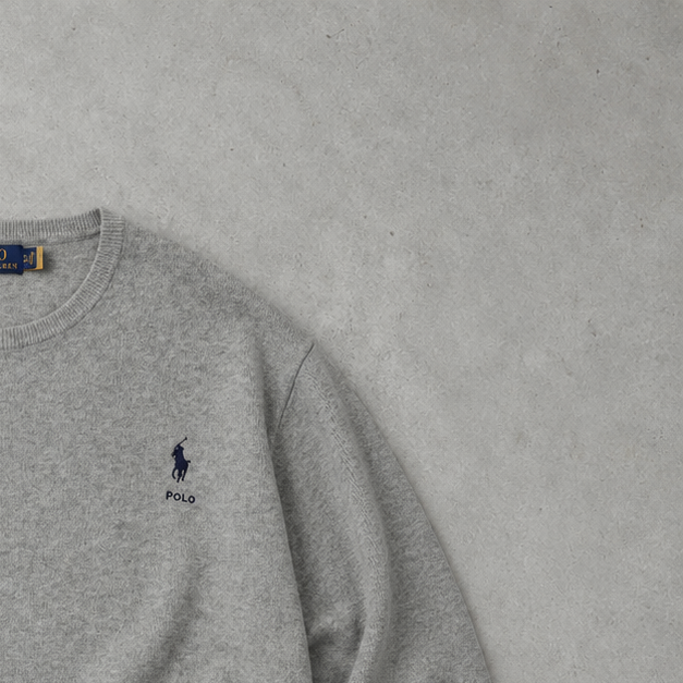 Ralph Lauren Sweater Grau Limited (XXL) Stitched Logo