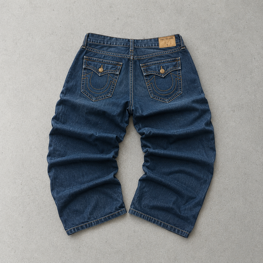 Y2K True Religion Pants Marineblau Rare (W36 | DE 52)