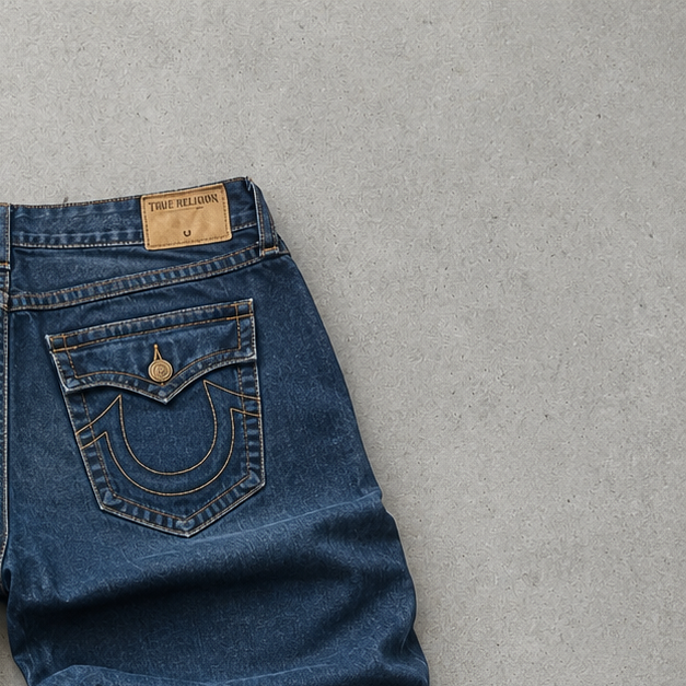 Y2K True Religion Pants Marineblau Rare (W36 | DE 52)