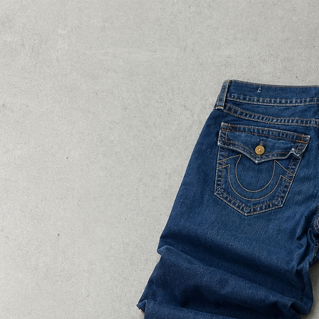 Y2K True Religion Pants Marineblau Rare (W36 | DE 52)