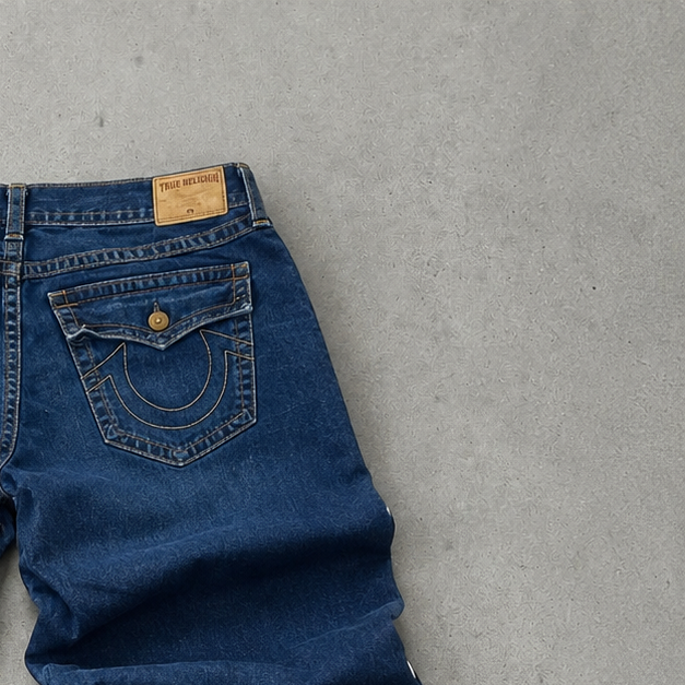 Y2K True Religion Pants Marineblau Rare (W36 | DE 52)