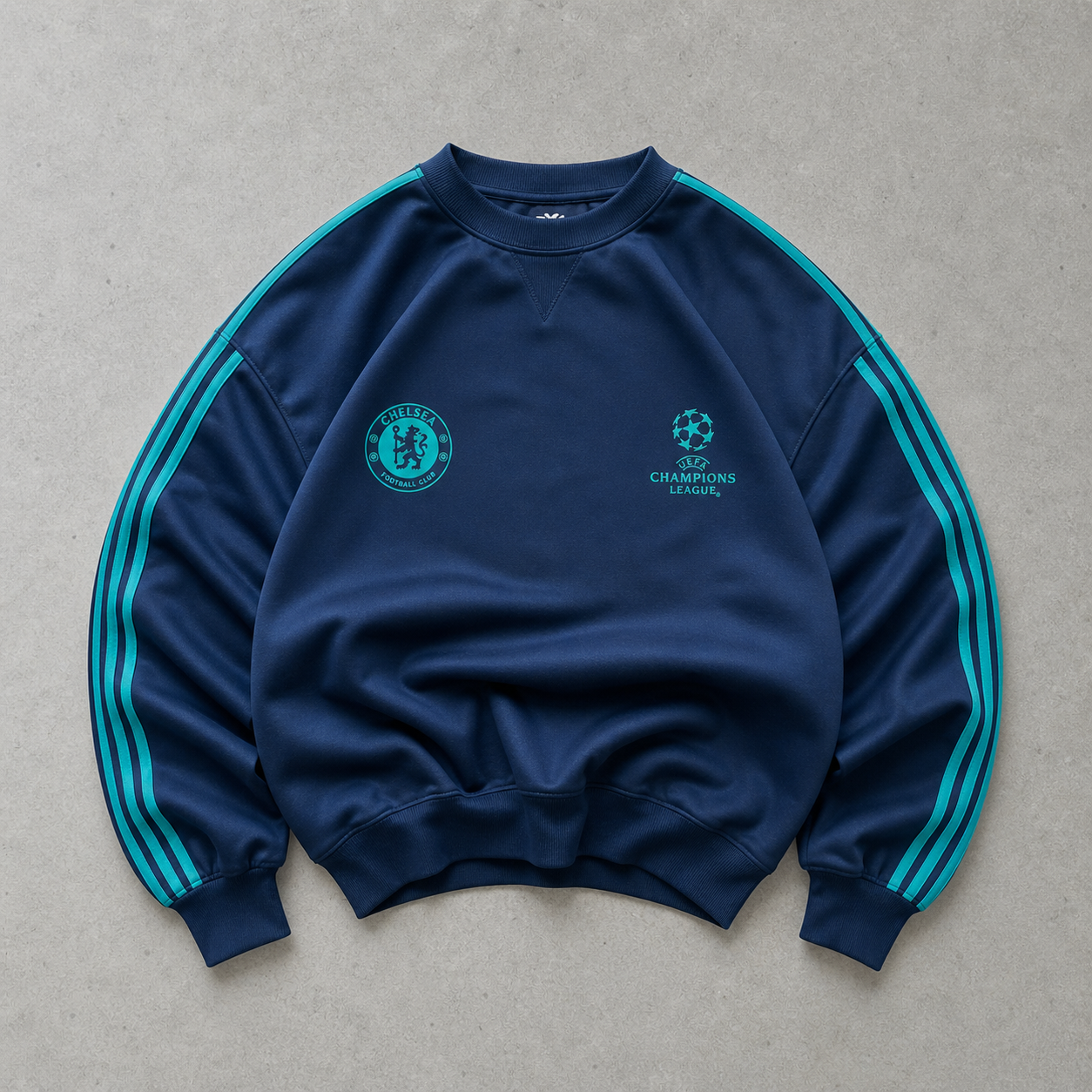 Chelsea Adidas Streetwear Piece Türkis Limited (L) Stitched Logo