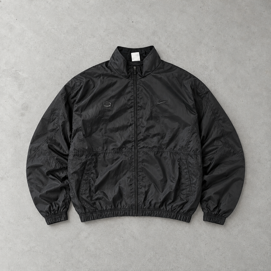 Y2K Nike Windbreaker Schwarz Rare (L)