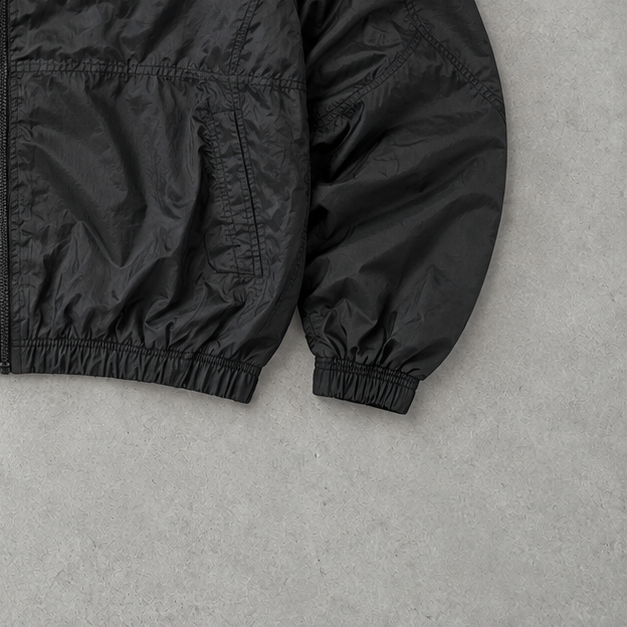 Y2K Nike Windbreaker Schwarz Rare (L)