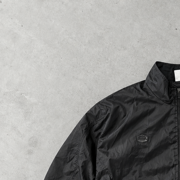 Y2K Nike Windbreaker Schwarz Rare (L)