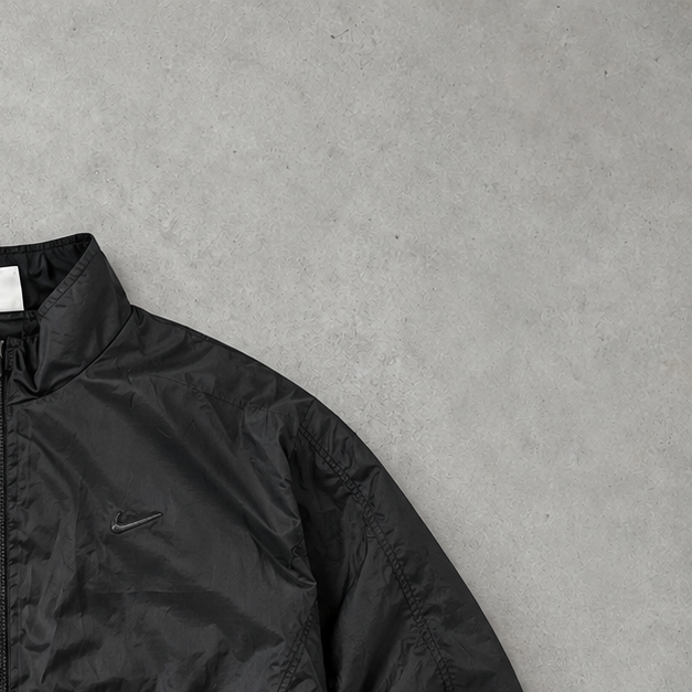 Y2K Nike Windbreaker Schwarz Rare (L)