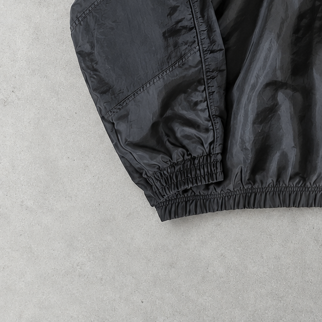 Y2K Nike Windbreaker Schwarz Rare (L)