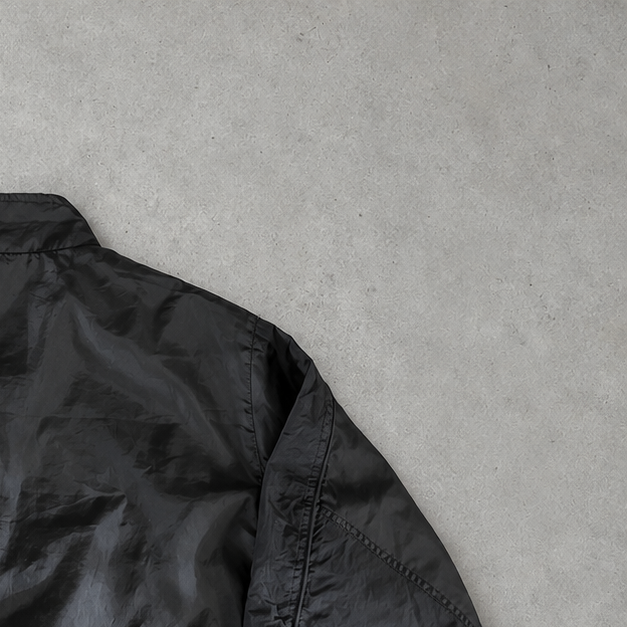 Y2K Nike Windbreaker Schwarz Rare (L)