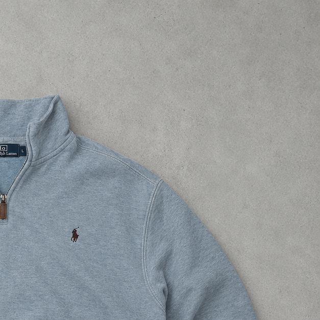 Ralph Lauren Jacket Hellblau Stitched Logo Rare (L)