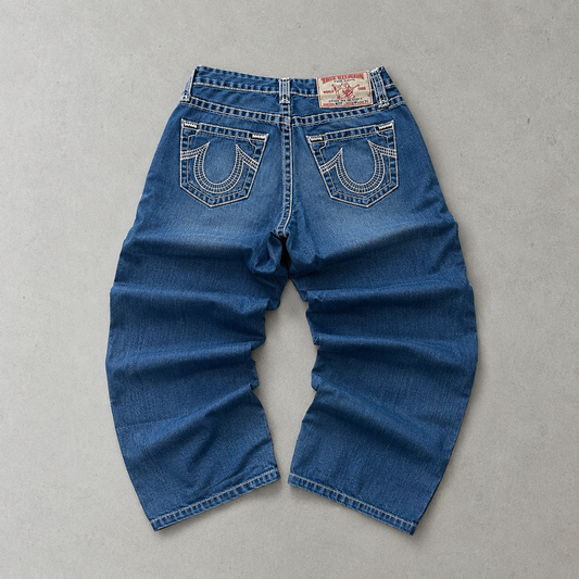 Y2K True Religion Pants Blau Rare (W28 | DE 44)