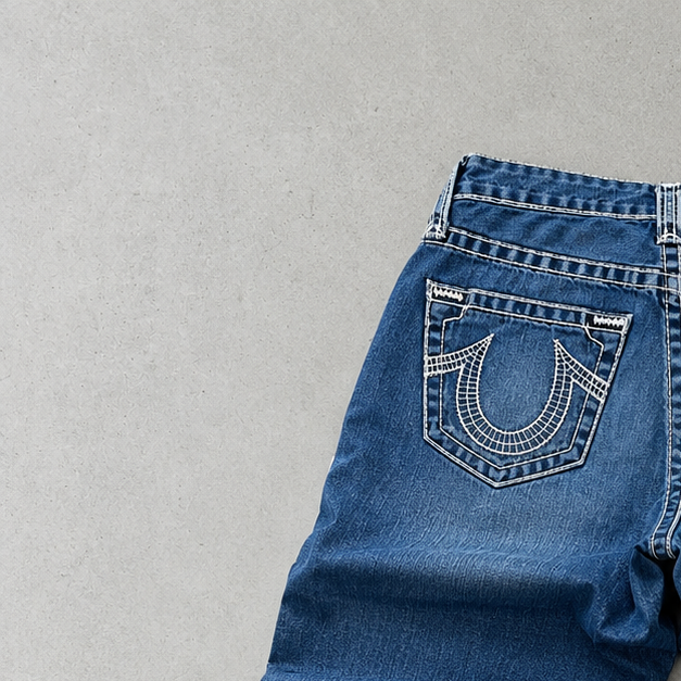 Y2K True Religion Pants Blau Rare (W28 | DE 44)