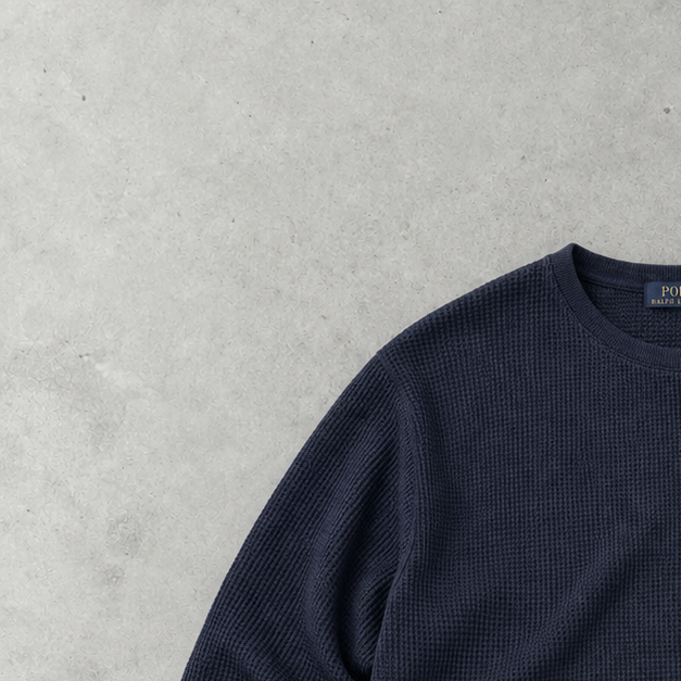 Polo Ralph Lauren Sweater Marineblau Rare (XL) Stitched Logo