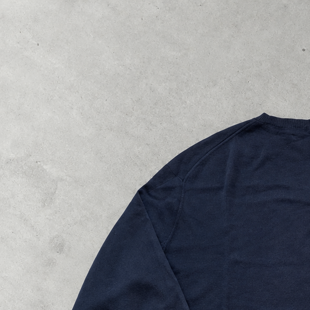 Y2K Ralph Lauren V-Neck Sweater Marineblau Limited (XXL)