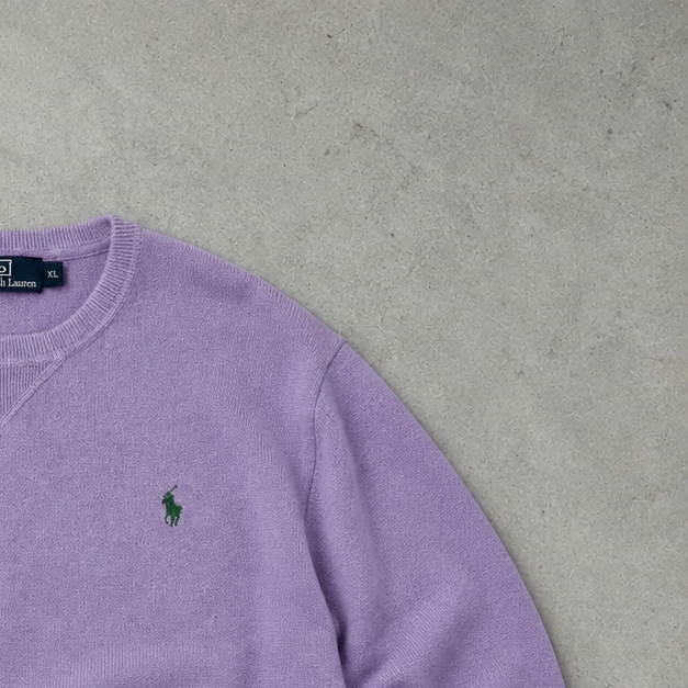 Y2K Ralph Lauren Sweater Flieder Rare (XL)