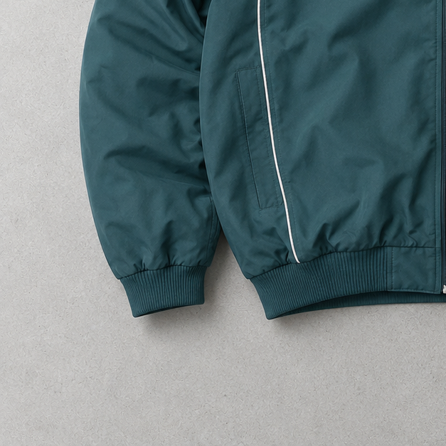 Y2K Adidas Track Jacket Marineblau Rare Stitched Logo (Size L)
