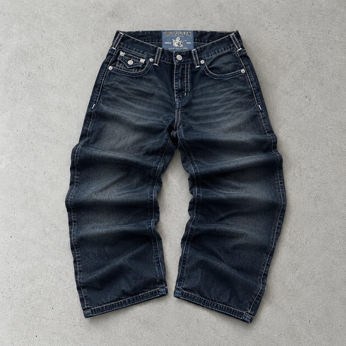 Y2K True Religion Straight Leg Jeans Blue Rare (W36 | DE 52)