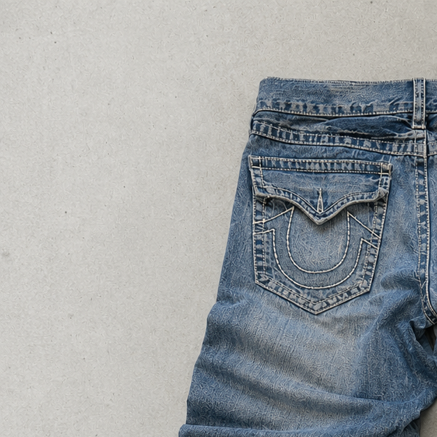 Y2K True Religion Jeans Blau Limited (XL)