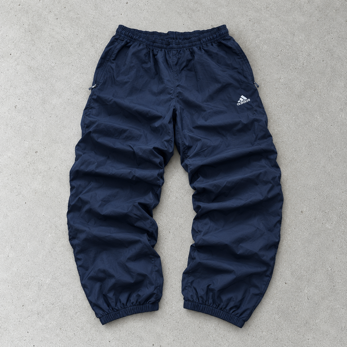 Y2K Adidas Track Pants Marineblau Limited (M)