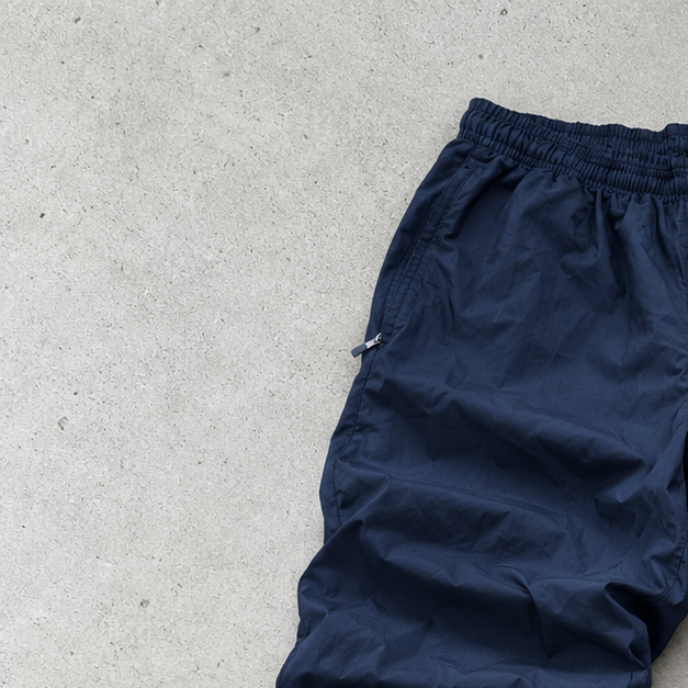 Y2K Adidas Track Pants Marineblau Limited (M)