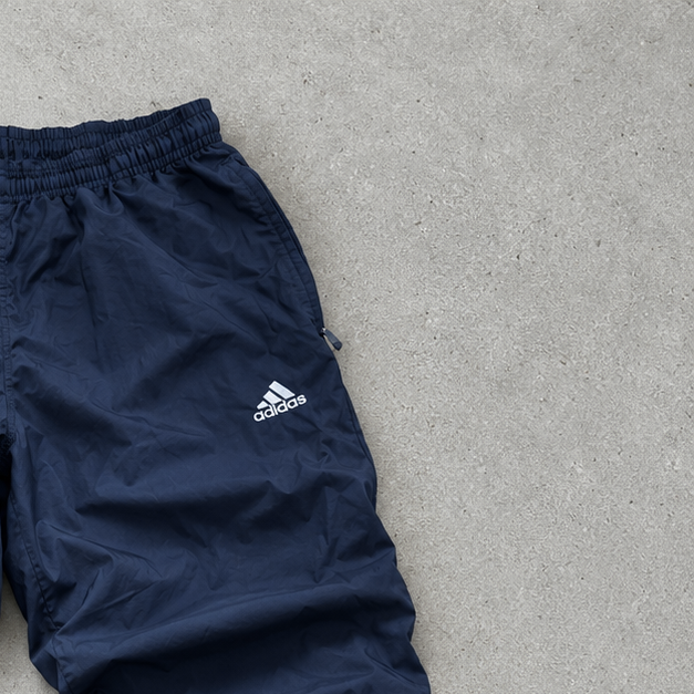 Y2K Adidas Track Pants Marineblau Limited (M)